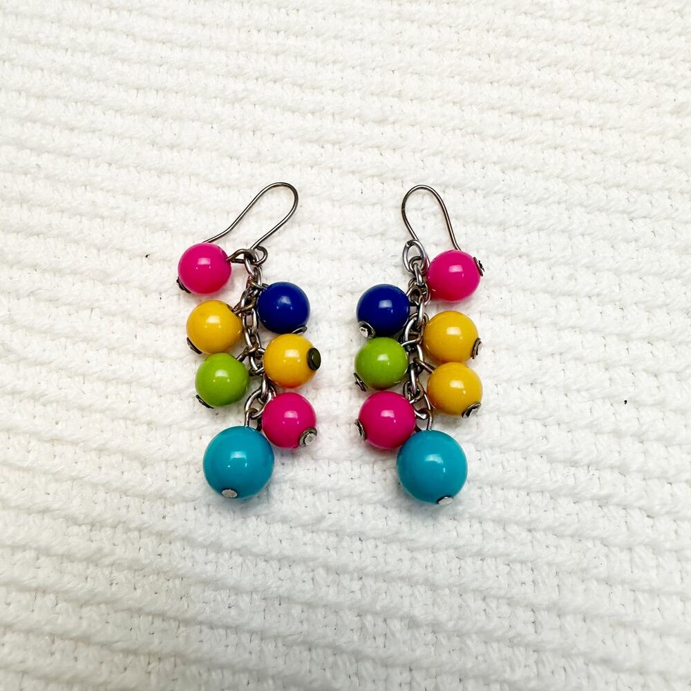 Funky Dangle 80’s style colorful Earrings